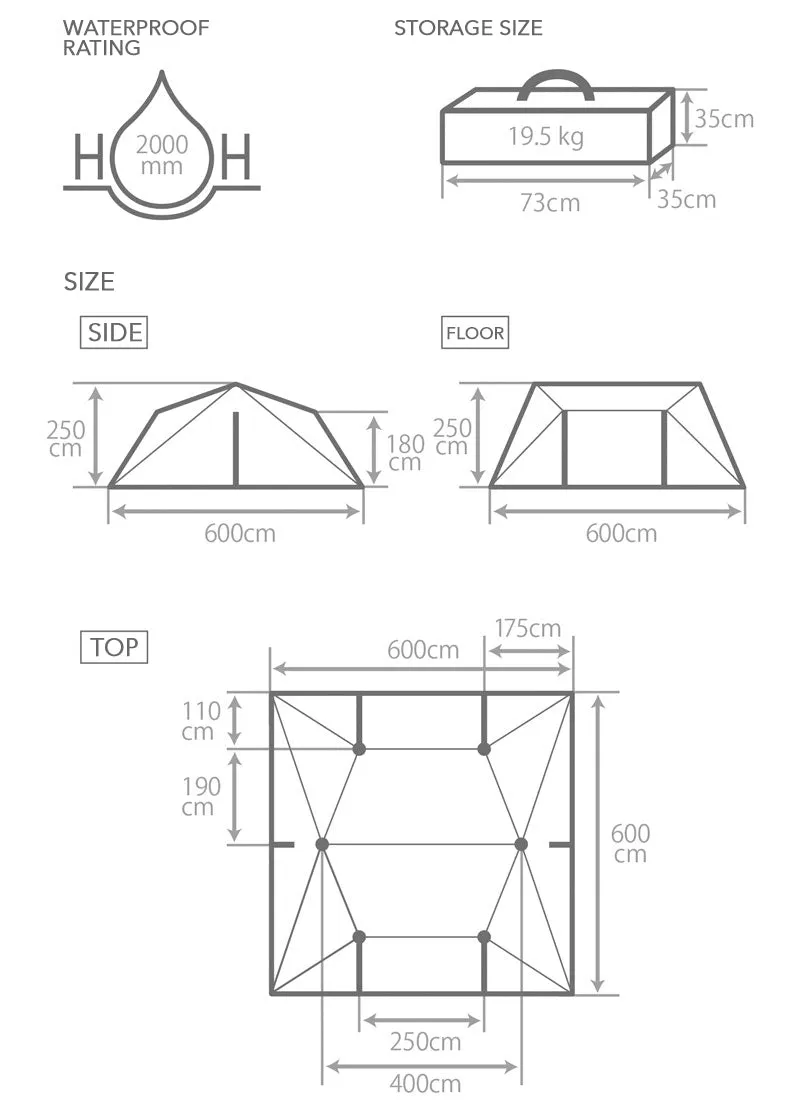 6X6 Super Tent