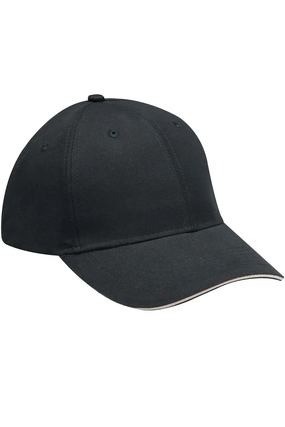 Adams Mens Performer Moisture Wicking Adjustable Hat - Black/Khaki