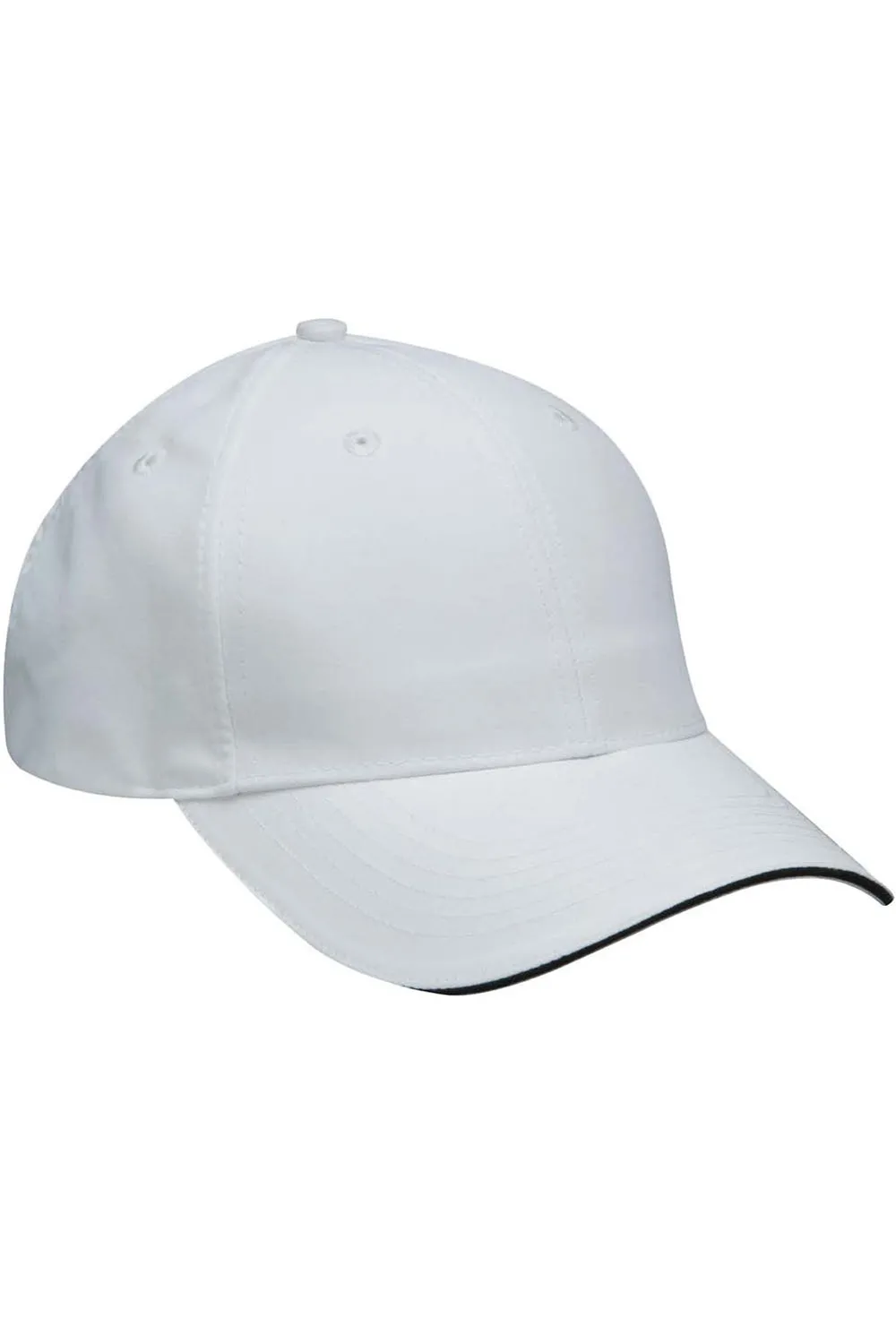 Adams Mens Performer Moisture Wicking Adjustable Hat - White/Black