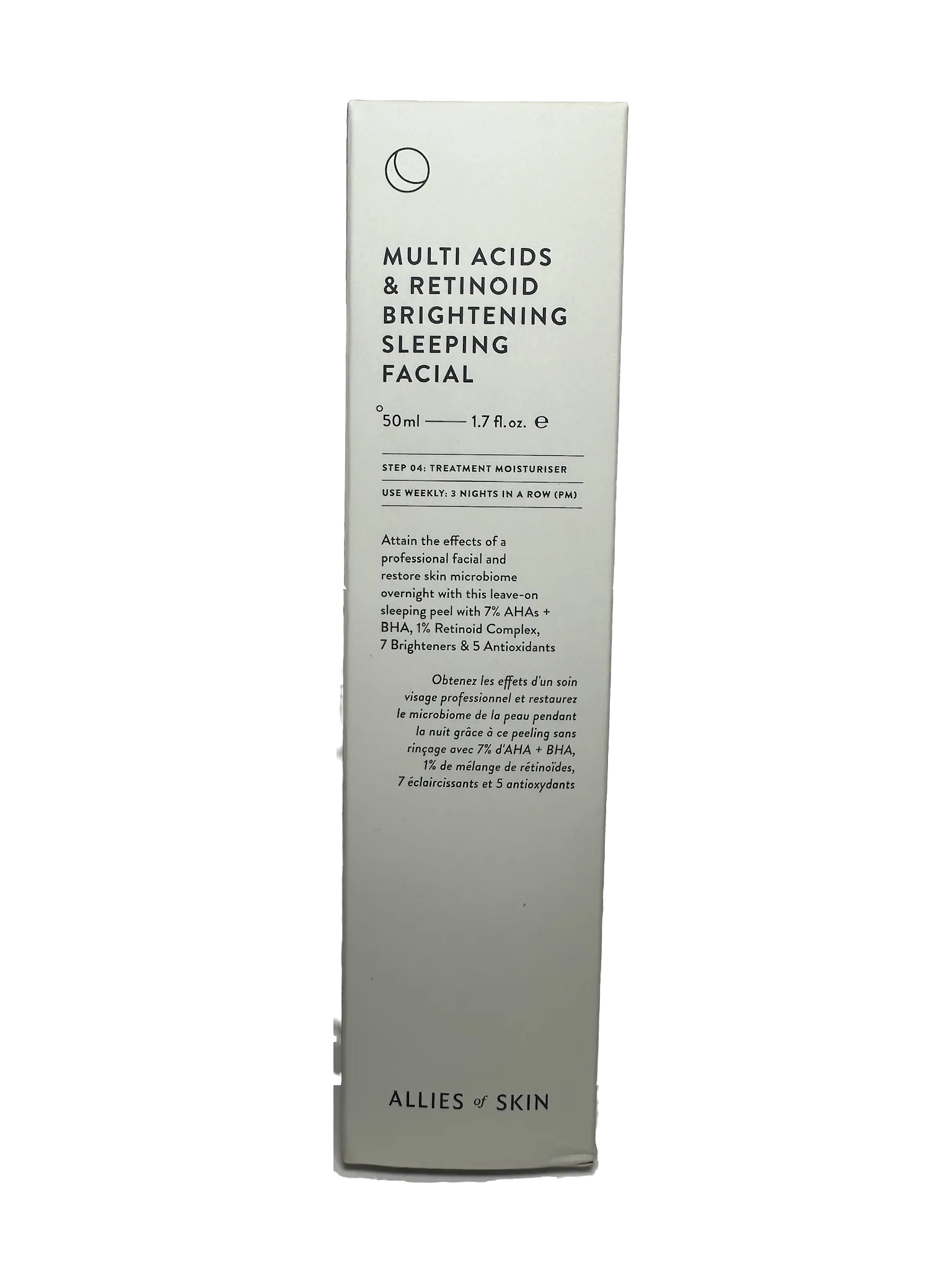 Allies of Skin Multi Acids & Retinoid Brightening Sleeping Facial 50ml