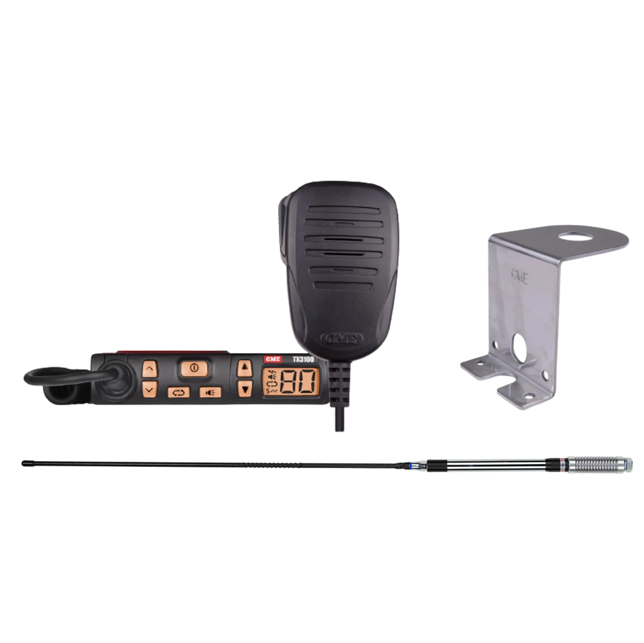 GME UHF CB Radio 5 Watt Super Compact Starter Kit - TX3100VP