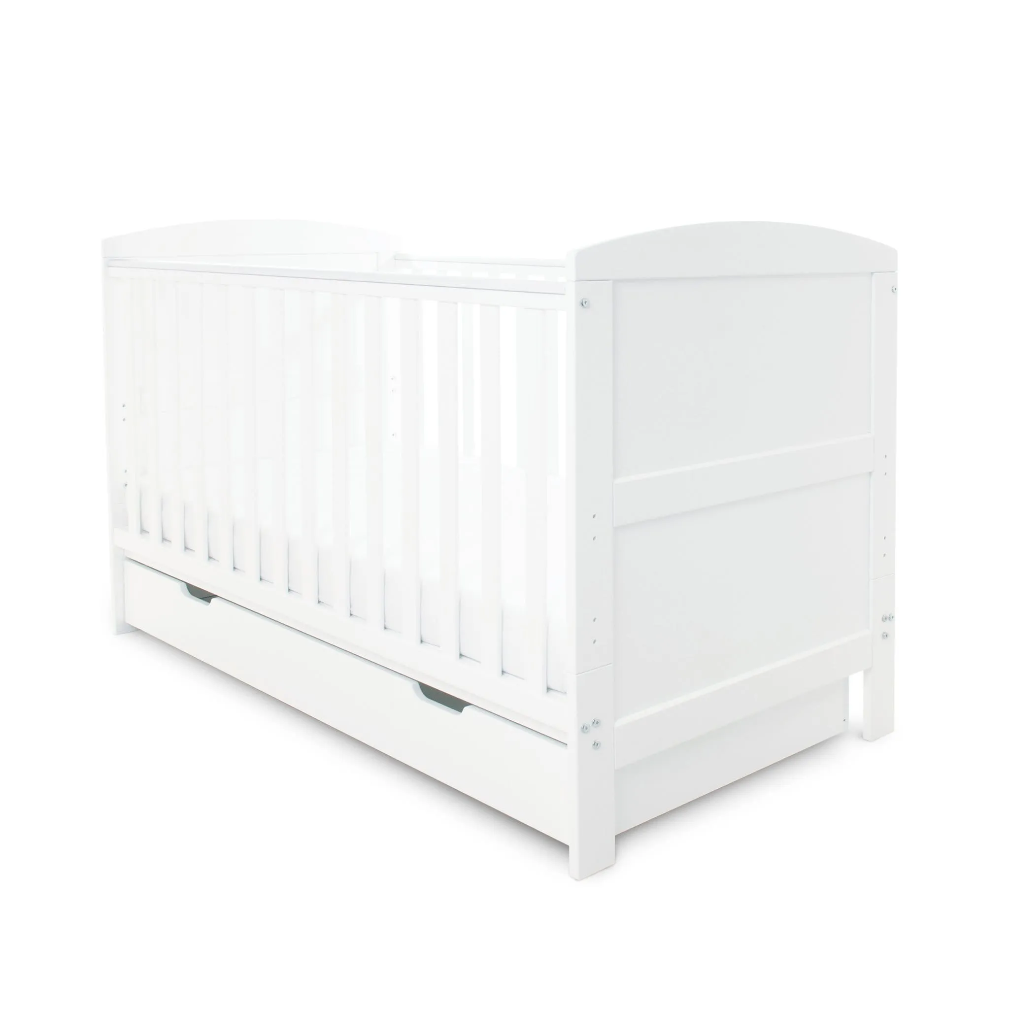 Ickle Bubba Coleby Classic Cot Bed with Under Drawer White