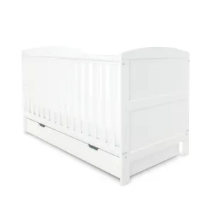 Ickle Bubba Coleby Classic Cot Bed with Under Drawer White