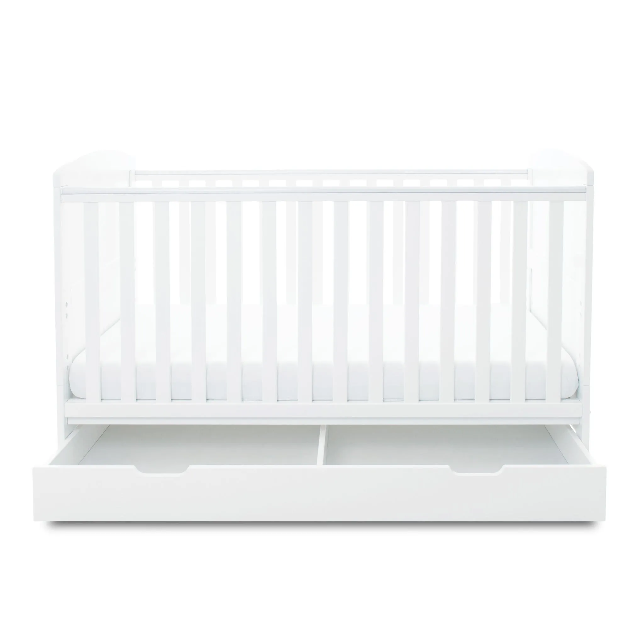 Ickle Bubba Coleby Classic Cot Bed with Under Drawer White