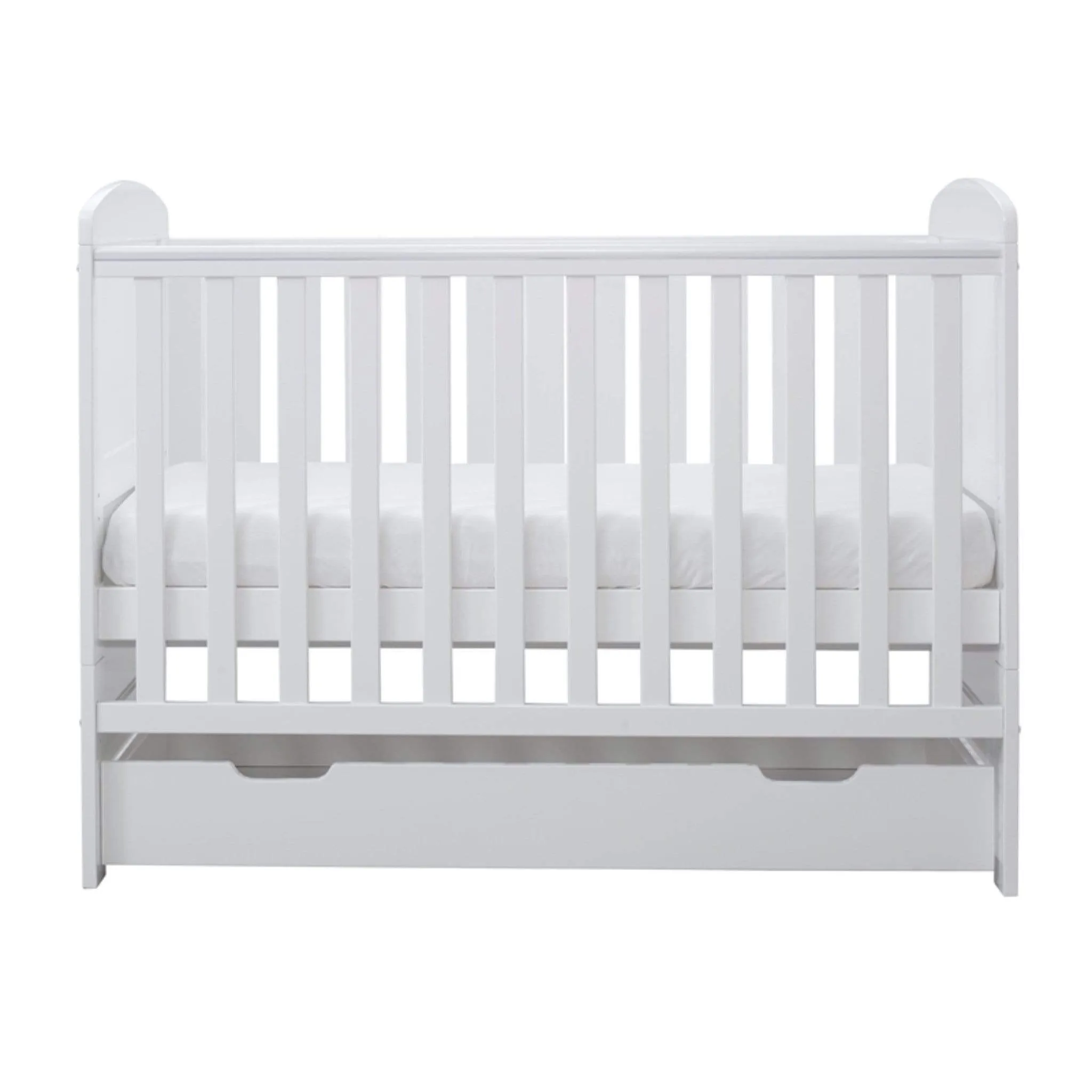 Ickle Bubba Coleby Mini Cot Bed & Under Drawer White