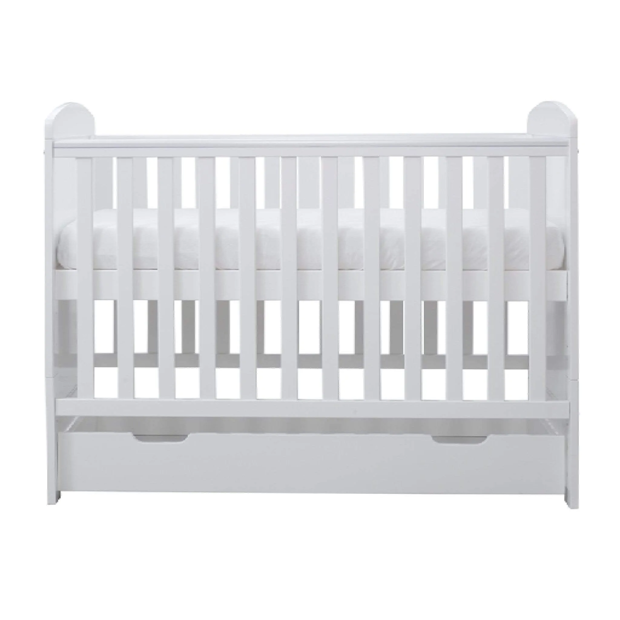 Ickle Bubba Coleby Mini Cot Bed & Under Drawer White