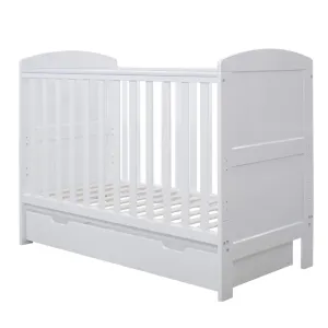 Ickle Bubba Coleby Mini Cot Bed & Under Drawer White