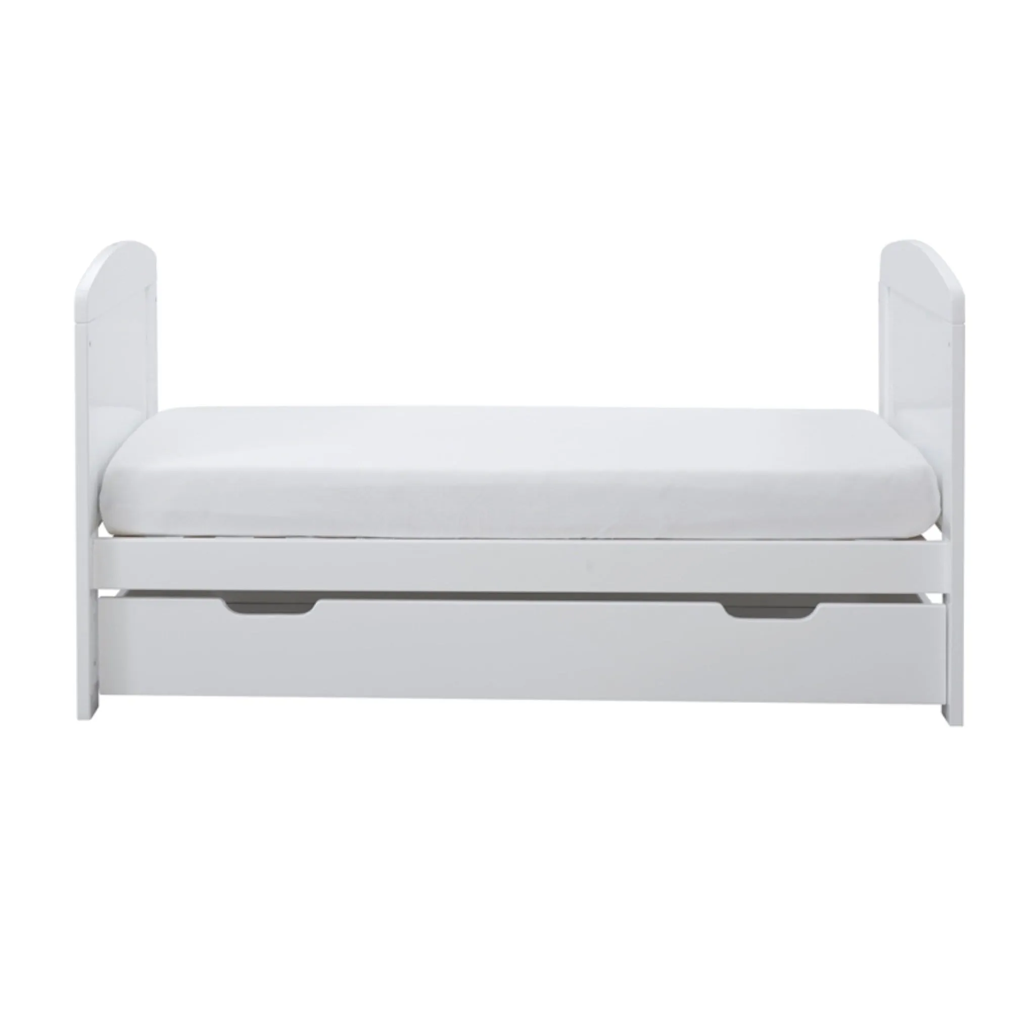 Ickle Bubba Coleby Mini Cot Bed & Under Drawer White