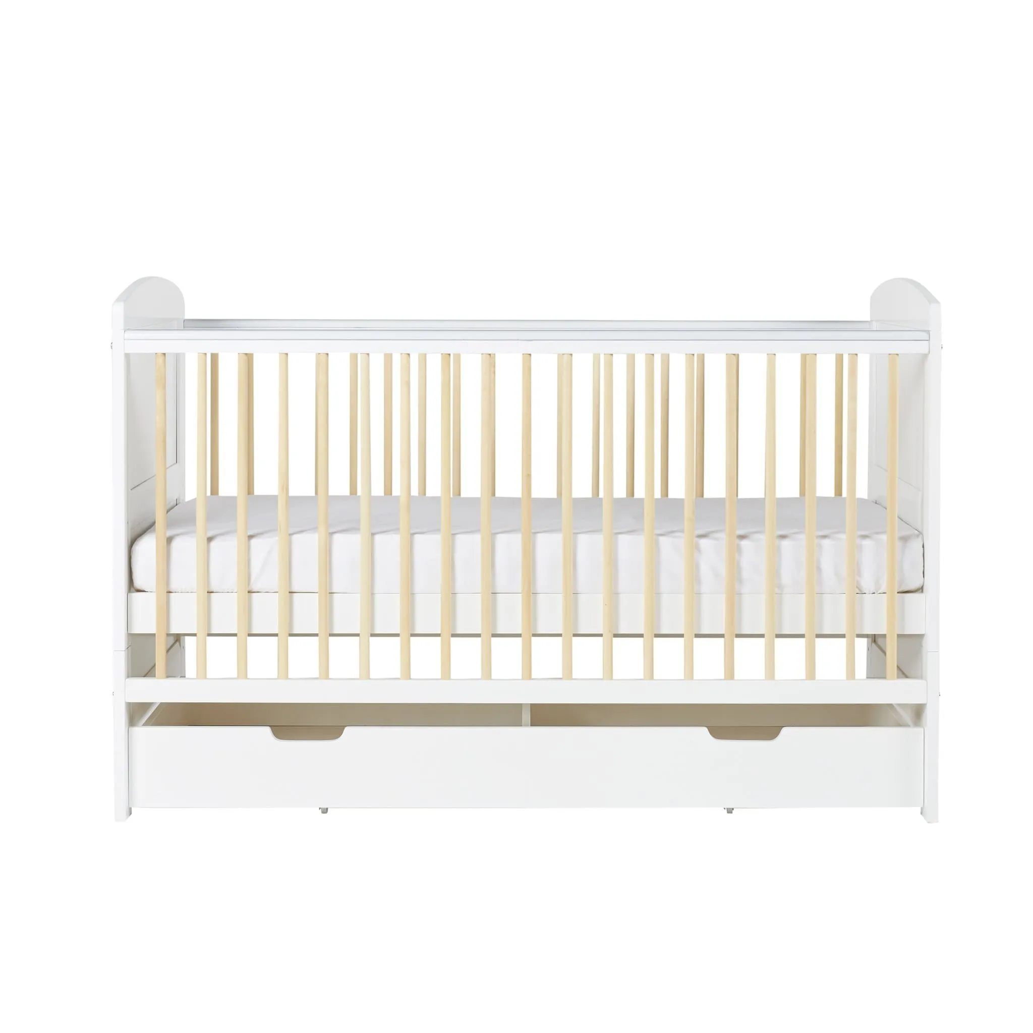 Ickle Bubba Coleby Scandi Classic 2 Piece Furniture Set and Under Drawer White