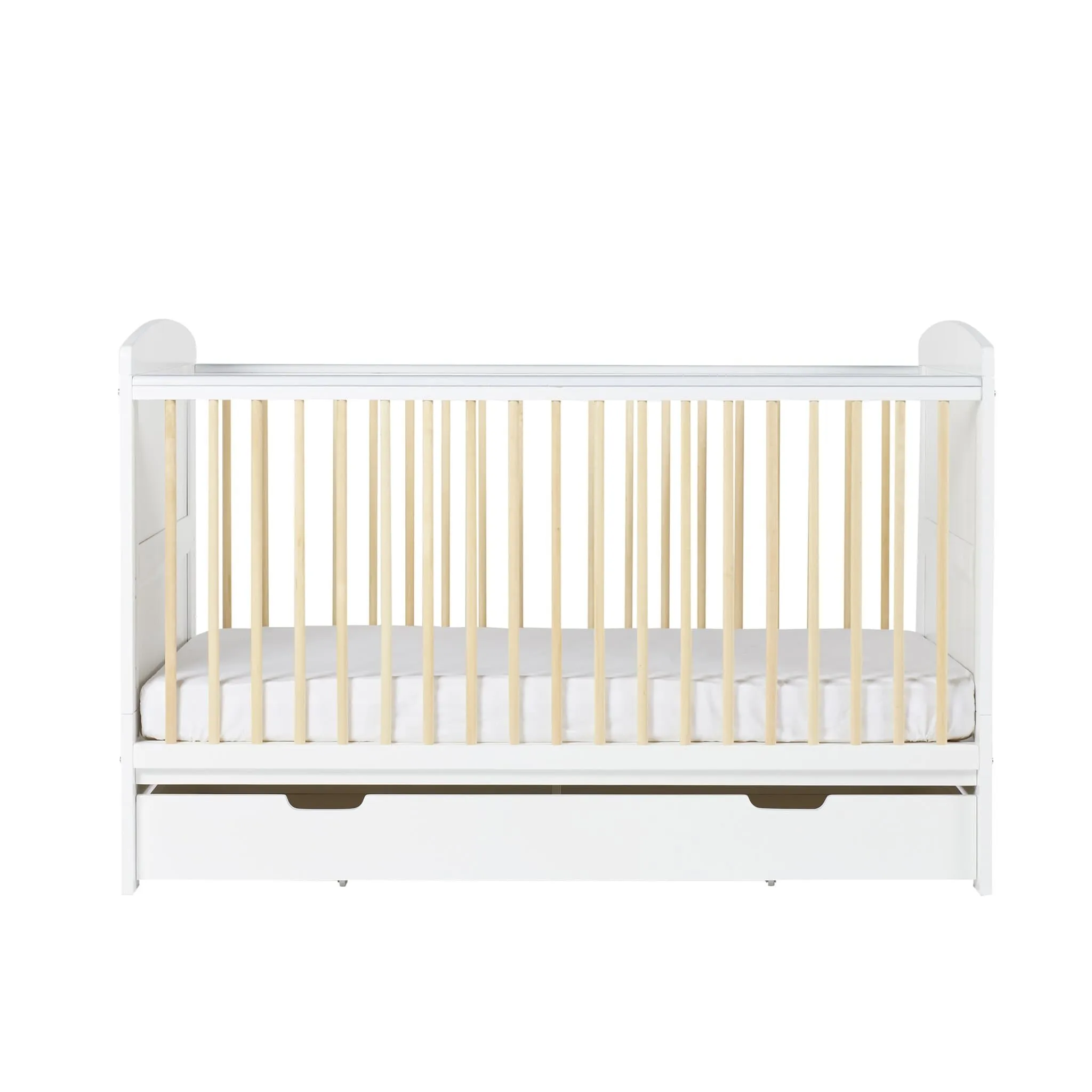 Ickle Bubba Coleby Scandi Classic 2 Piece Furniture Set and Under Drawer White