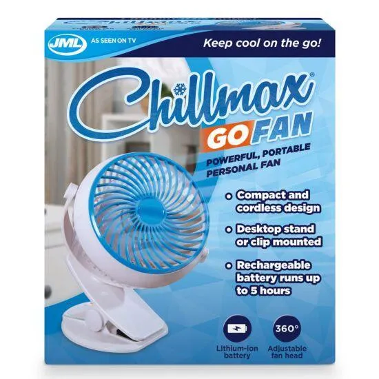 JML 360⁰ Portable Chillmax Go Fan - White | A001152