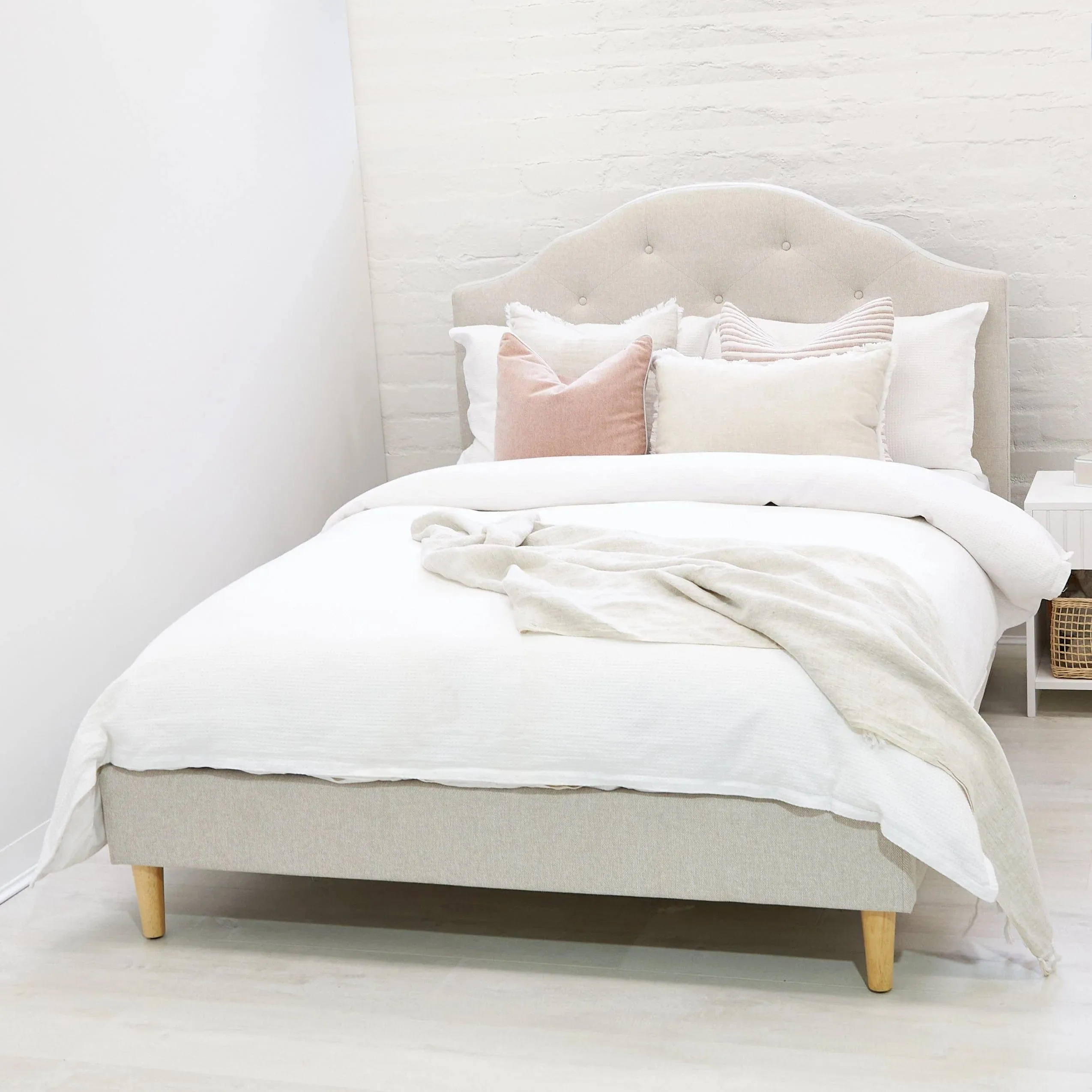 Luxurious MIA Double Upholstered Bed with Stylish Design and Comfort