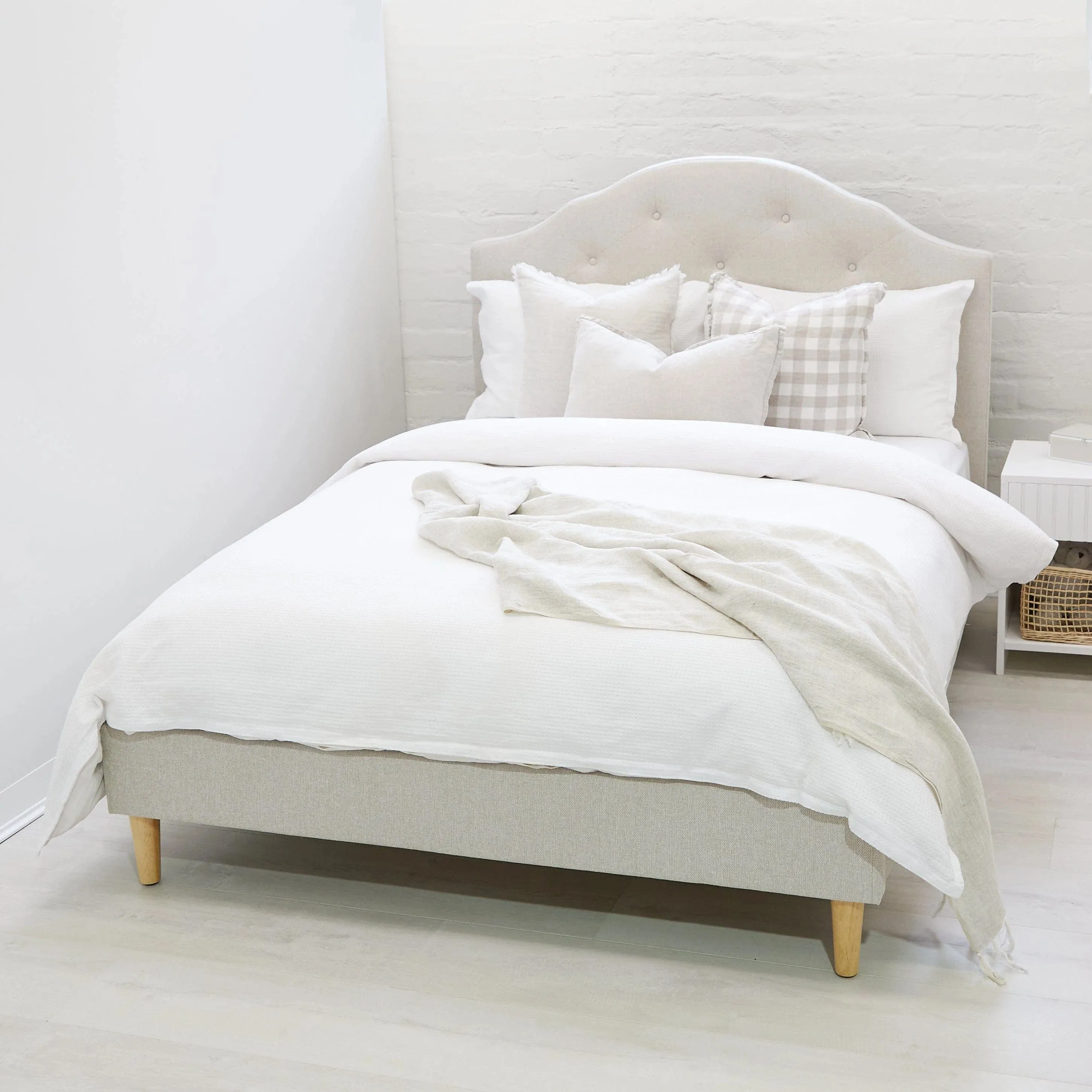 Luxurious MIA Double Upholstered Bed with Stylish Design and Comfort