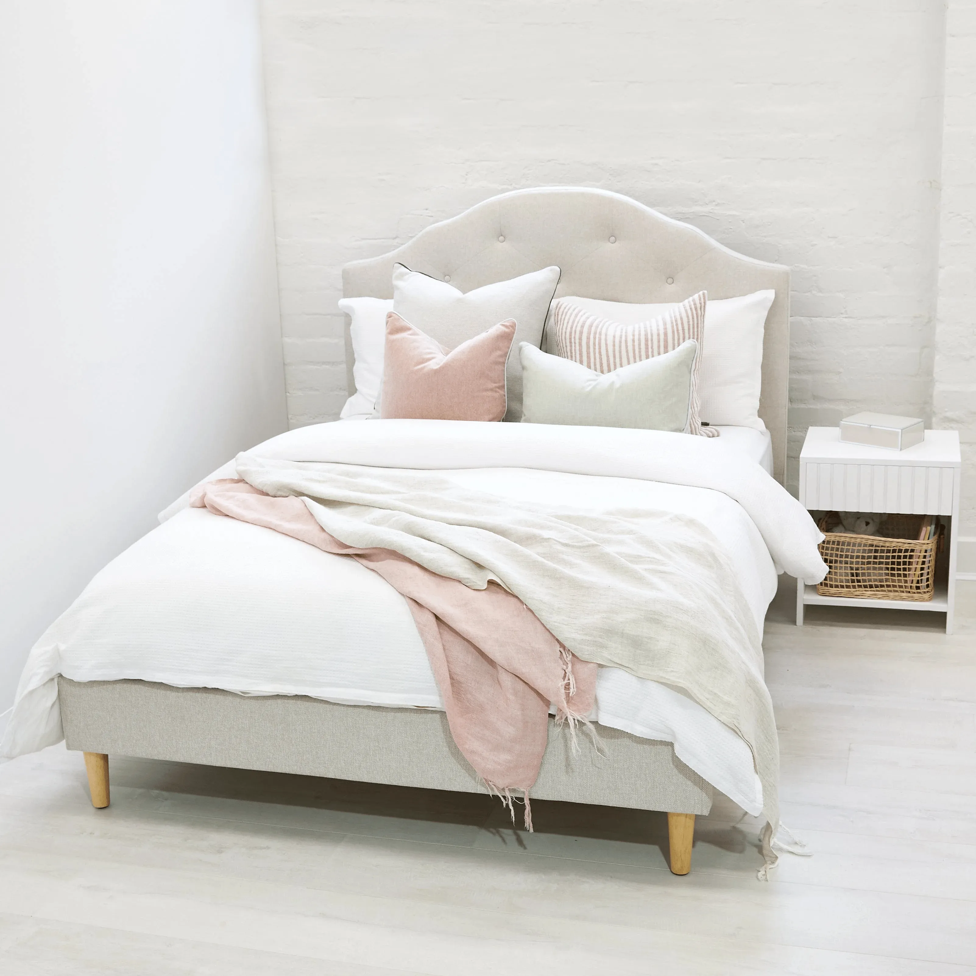 MIA Double Upholstered Bed