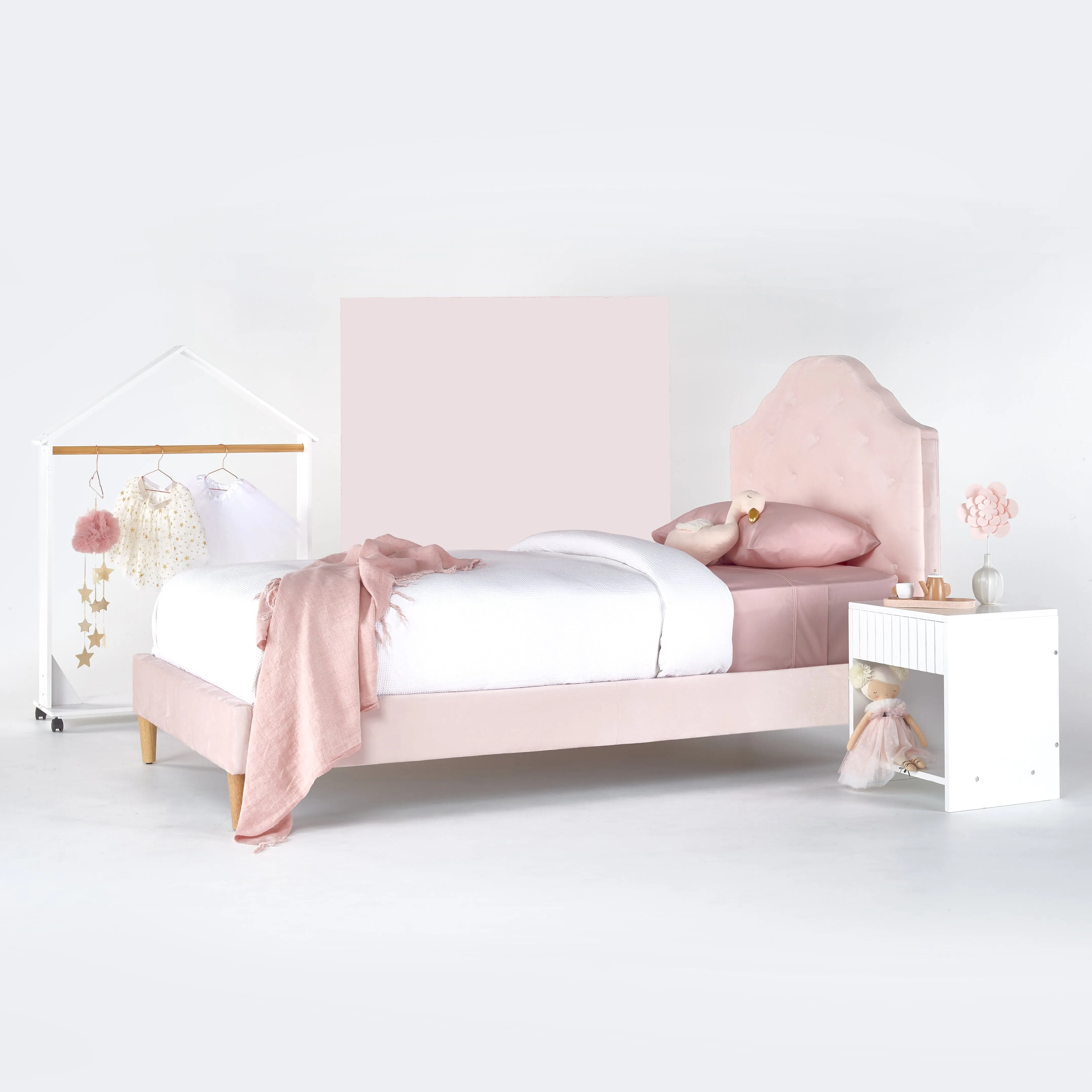 MIA King Single Upholstered Bed