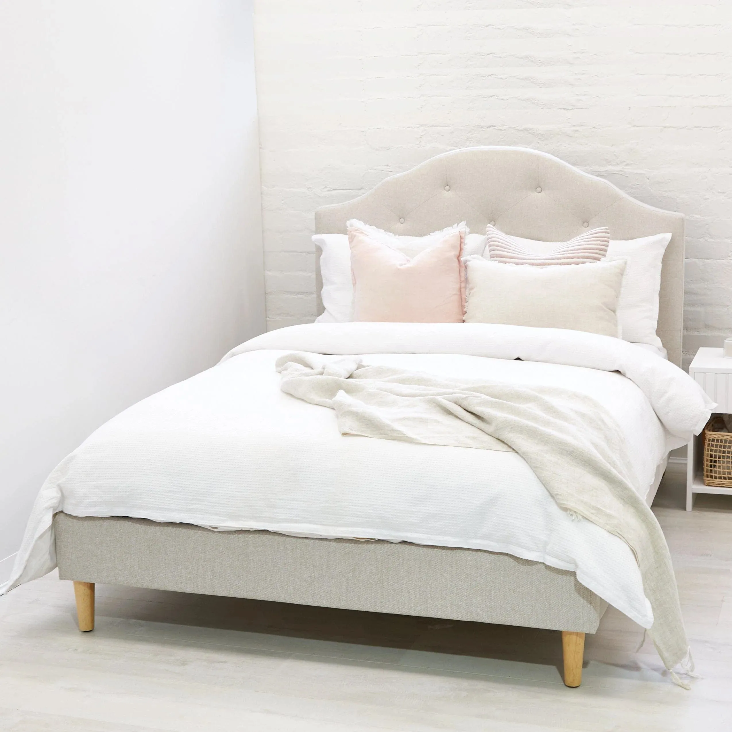 MIA King Single Upholstered Bed