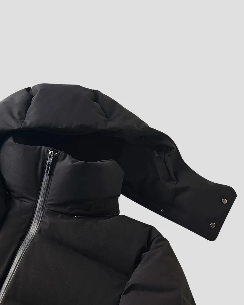 MIZUSAWA DOWN JACKET "ANCHOR" - Black