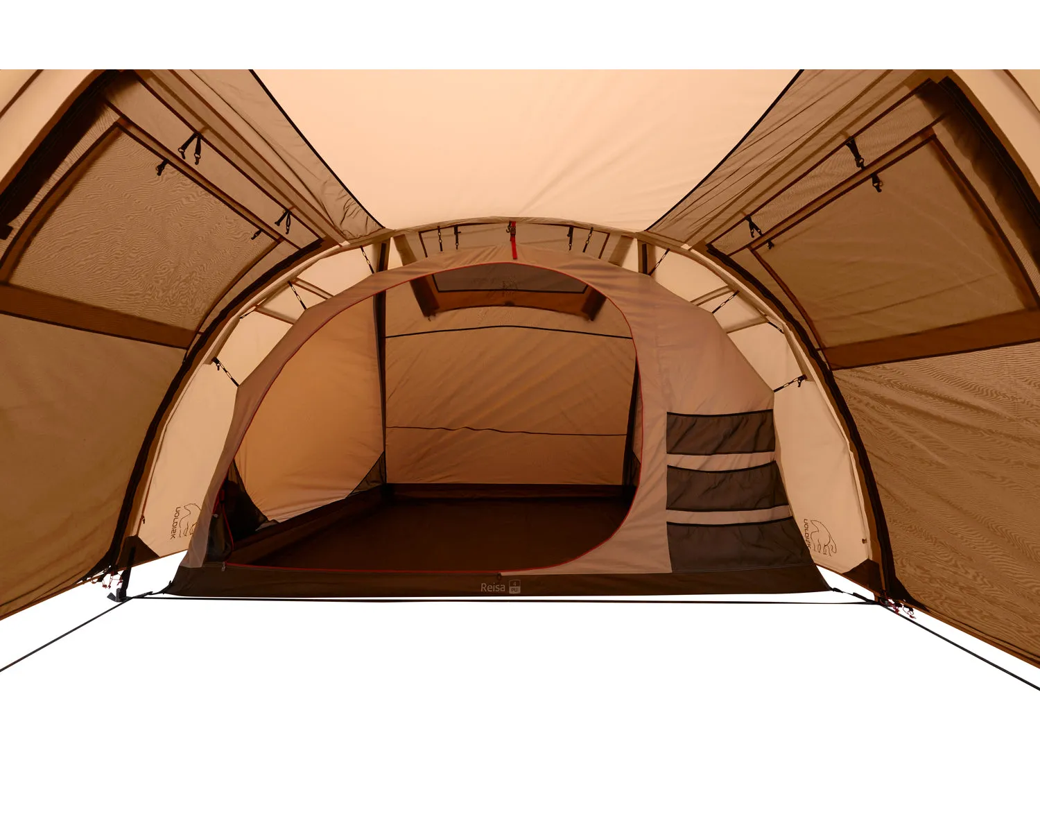 Reisa 4 PU tent - 4 person - Cashew/Brown