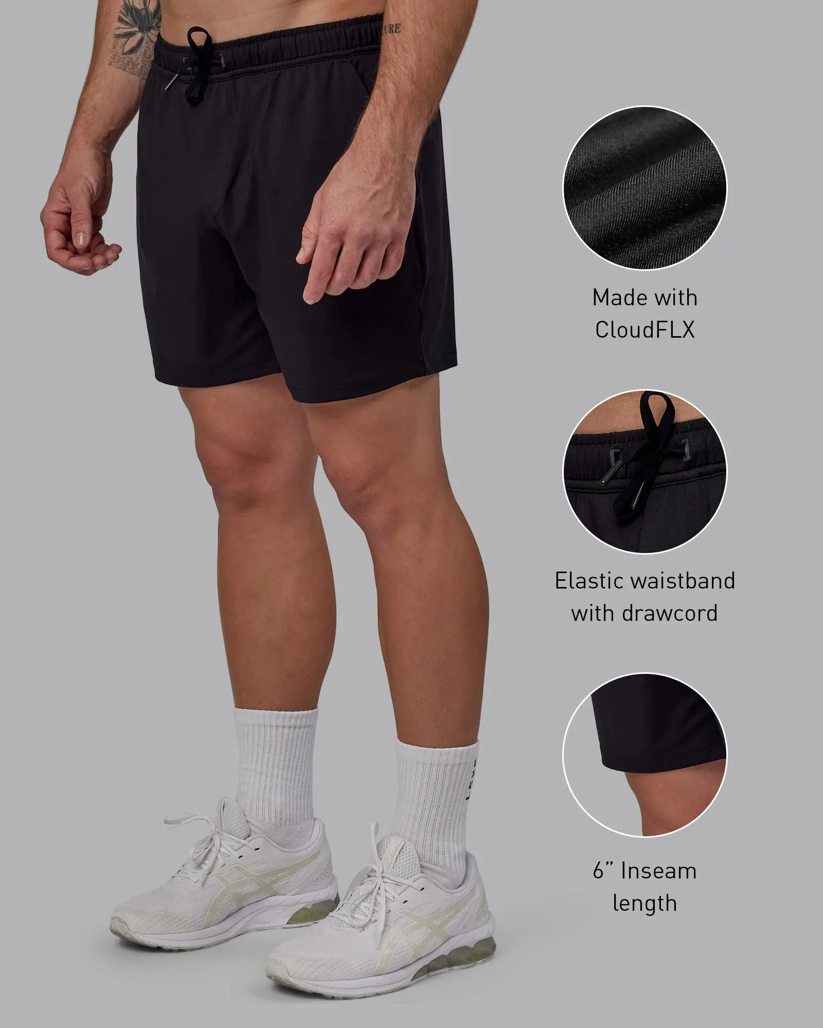 Restore 6" CloudFLX Shorts - Black