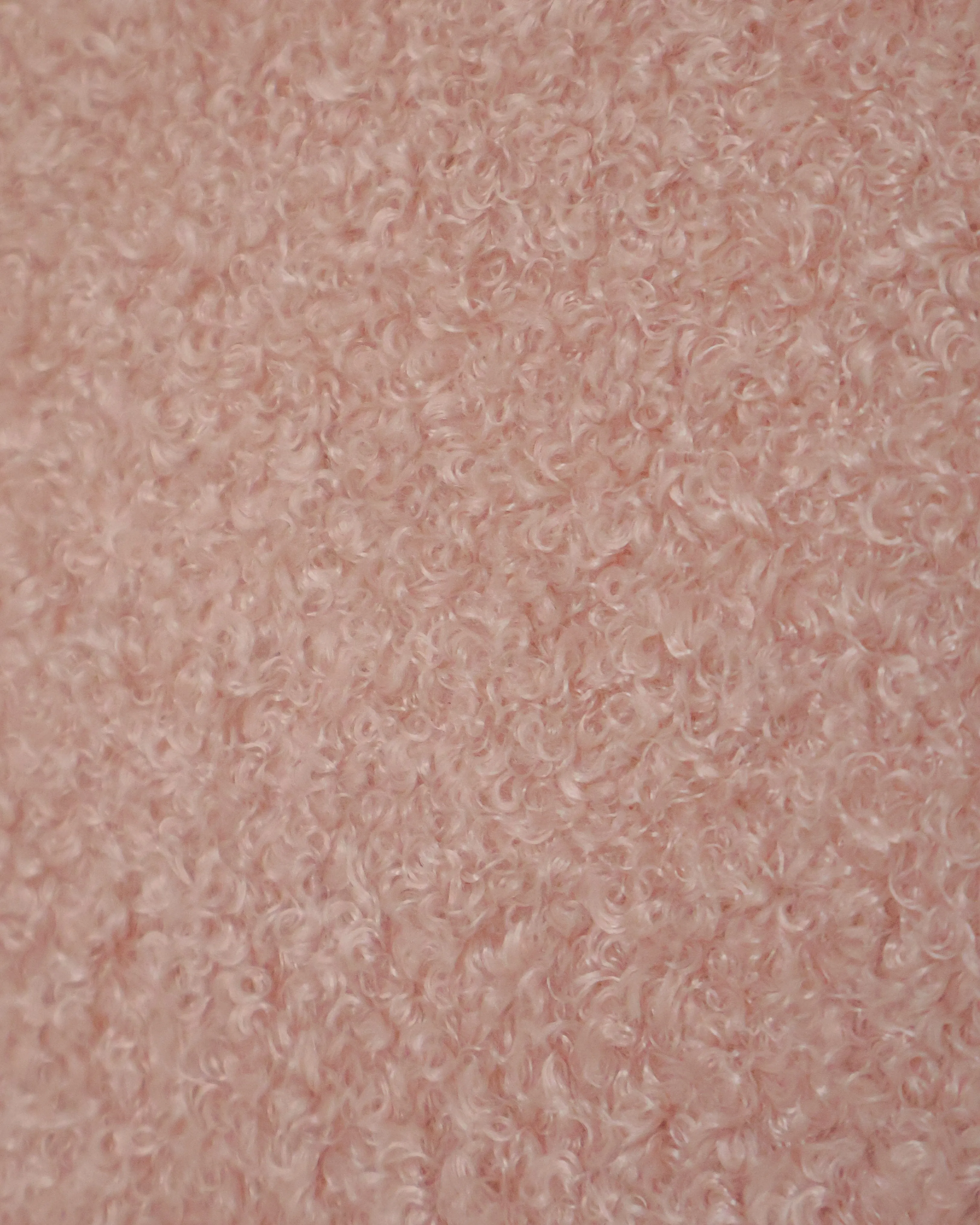 SCOUT Blush Pink Boucle Upholstered Bed