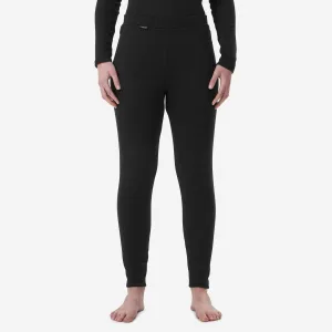 Wedze WOMEN'S SKI BASE LAYER BOTTOM - BL 100 - BLACK