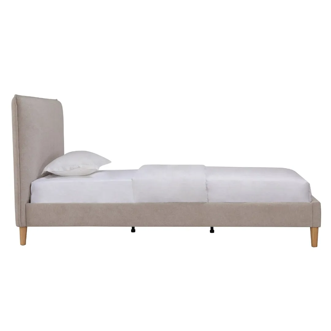 Willow Upholstered Bed Biscotti