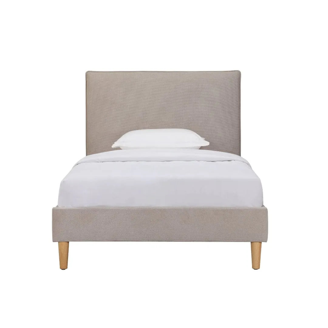 Willow Upholstered Bed Biscotti