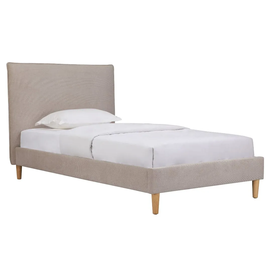 Willow Upholstered Bed Biscotti