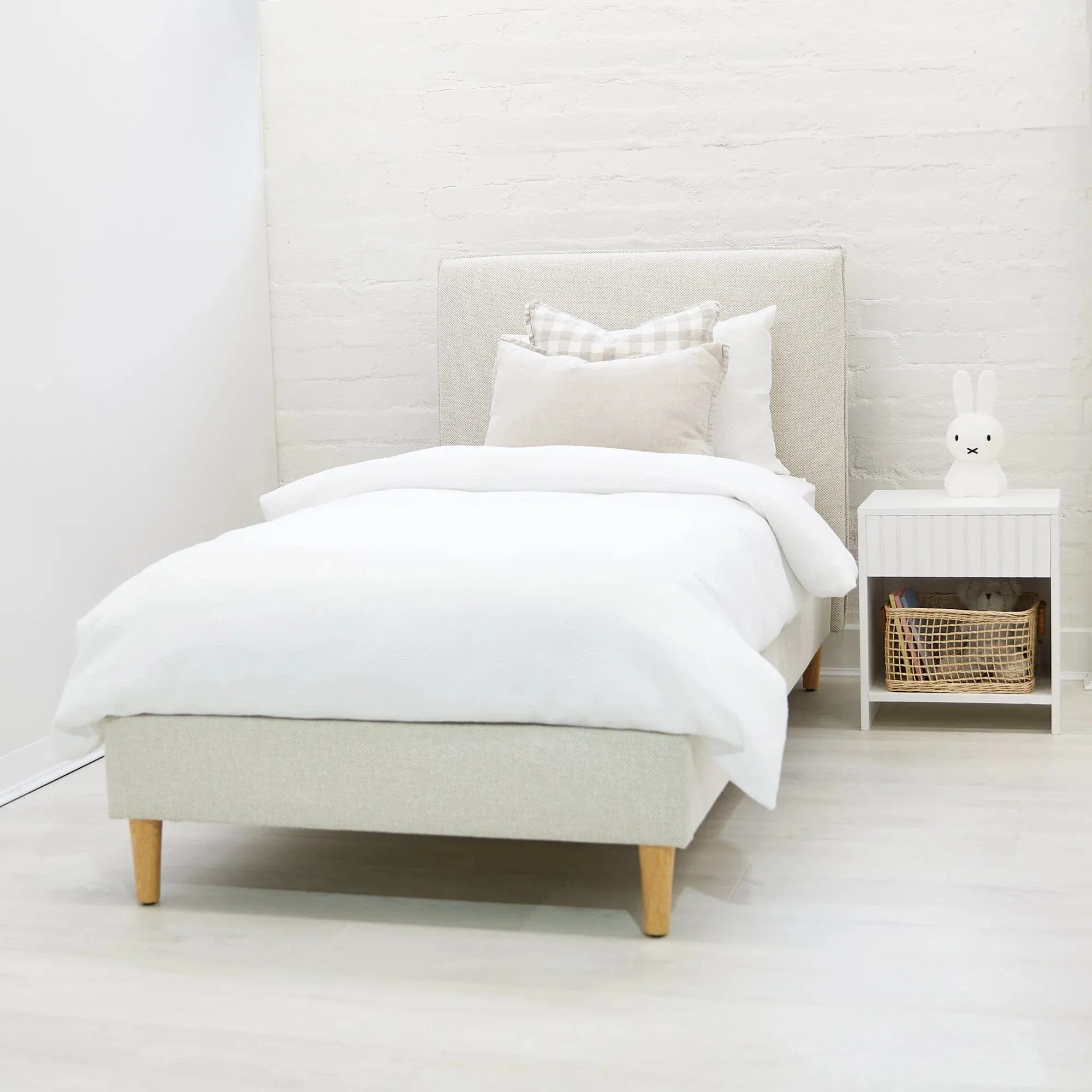 Willow Upholstered Bed Nordic Latte