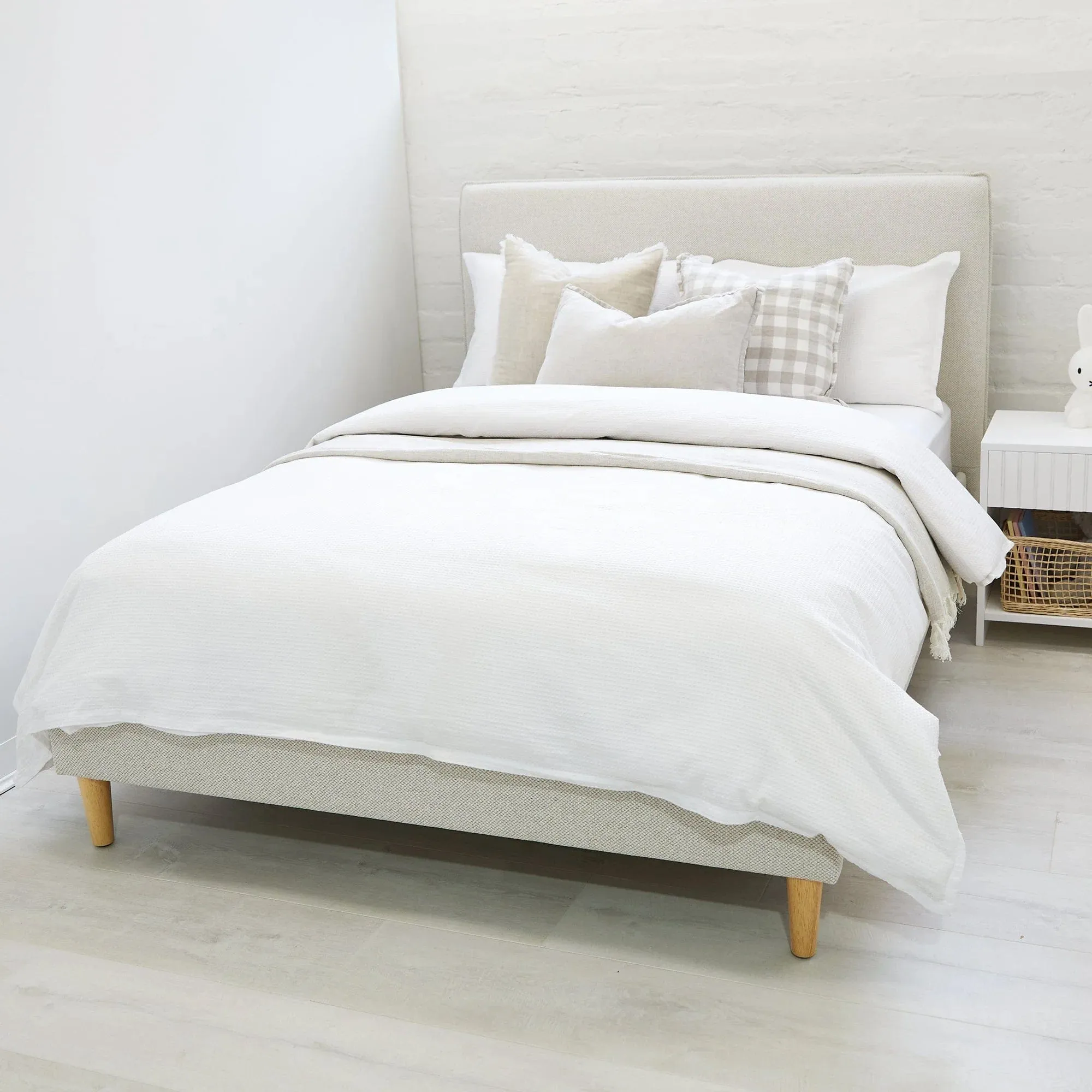 Willow Upholstered Bed Nordic Latte