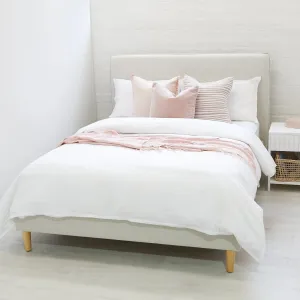 Willow Upholstered Bed Nordic Latte